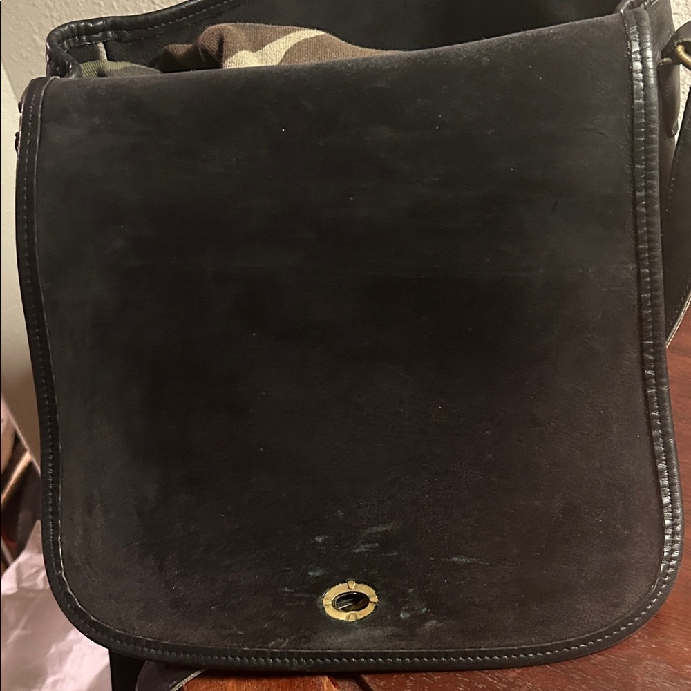 Coach Black Leather Saddle Shoulder Bag - Picture 8 of 13